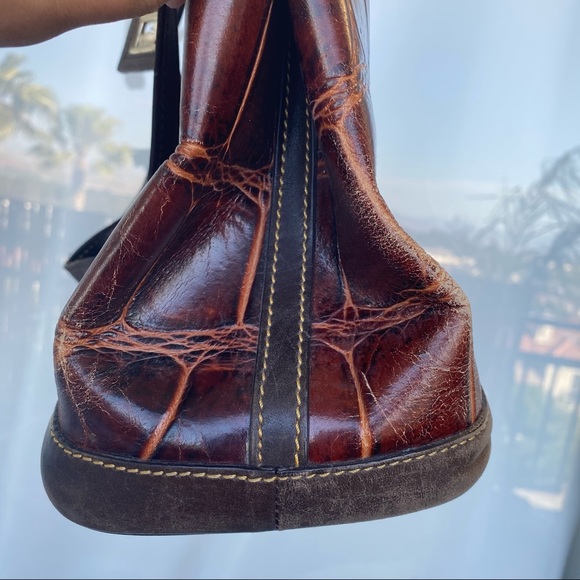 SOLD DOONEY & Bourke croc embossed leather bag - Picture 10 of 16